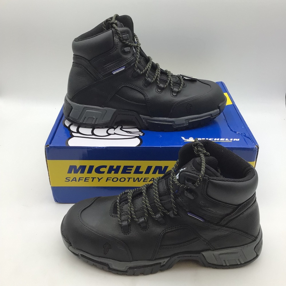 Michelin XHY866 Hydroedge Mens Waterproof Steel Toe Work Boots Size‎ 8.5W NEW